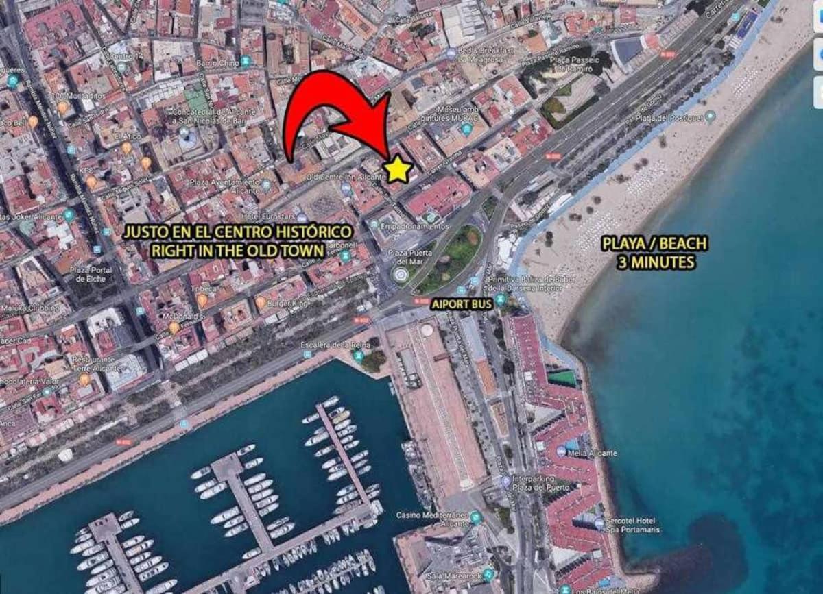 Apartment In Alicante Downtown/El Postiguet Beach Exteriör bild